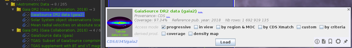 Access the progressive Gaia DR2 catalogue